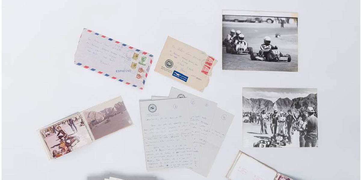 A subasta una colección de cartas personales de Ayrton Senna y Enzo Ferrari