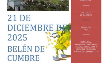 Belén Cumbre - Desde San Cipriano hasta el alto de Ibio - Cartes - 21 diciembre