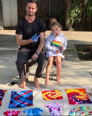 James Ransone con su hija Violet