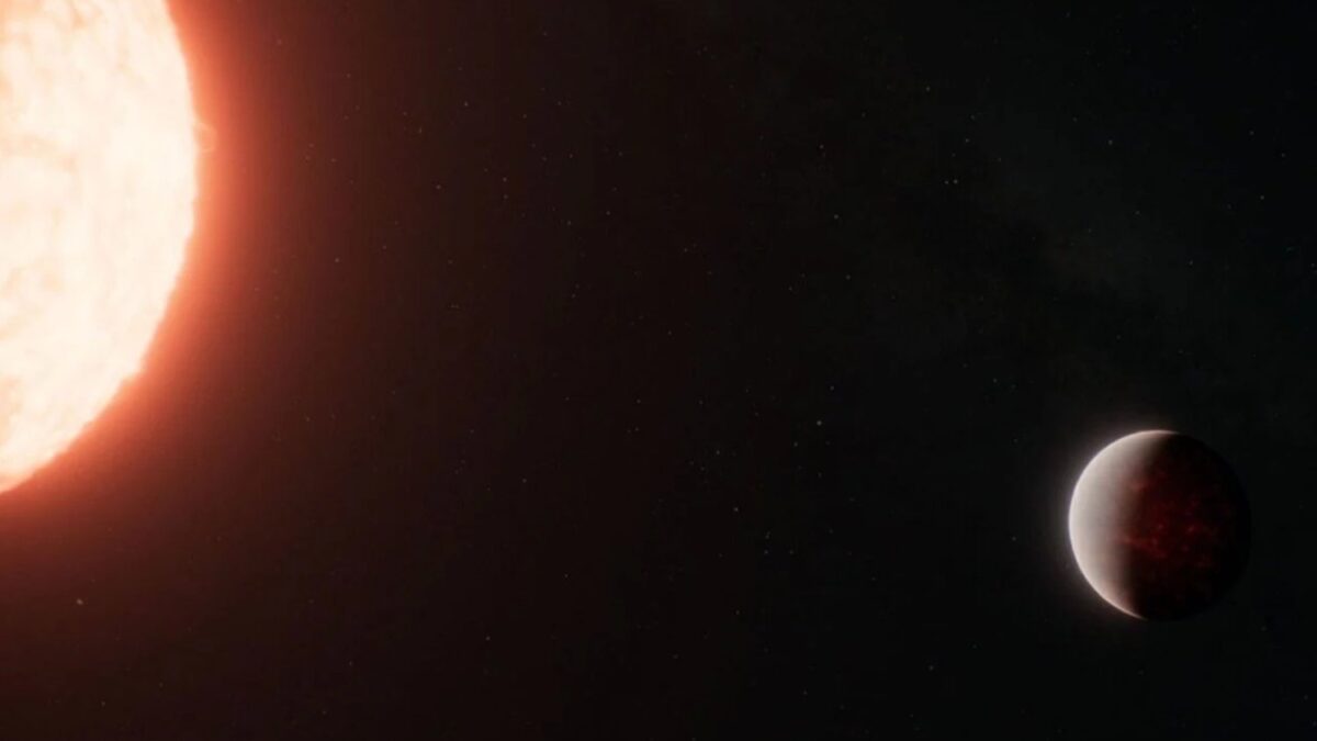 En un exoplaneta alejado de la Tierra, una "bola de lava" húmeda se mantiene aferrada a una atmósfera por una razón desconocida