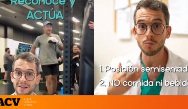 "Estos son dos de los síntomas de un ictus, y tenemos que actuar rápido"