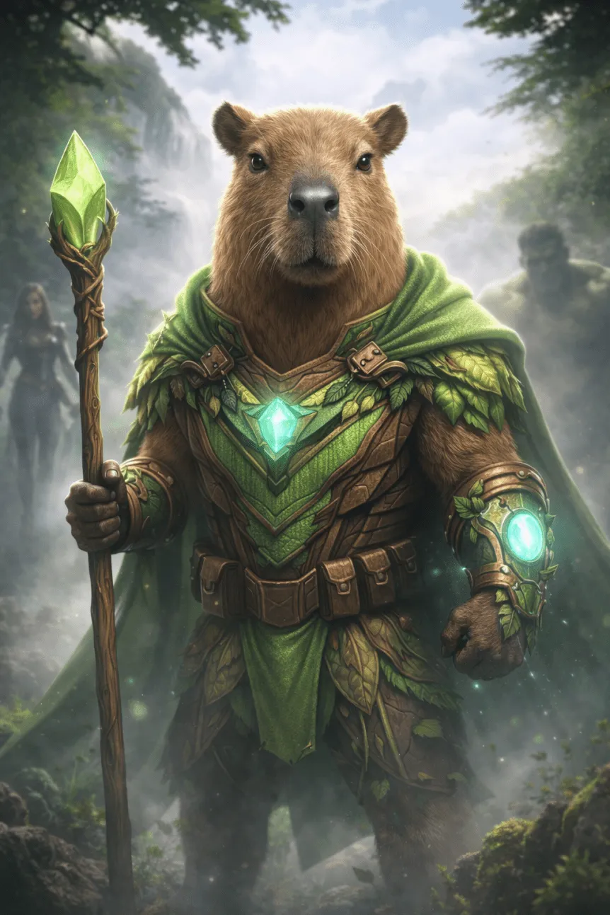 Capibara si fuera un personaje de Avengers