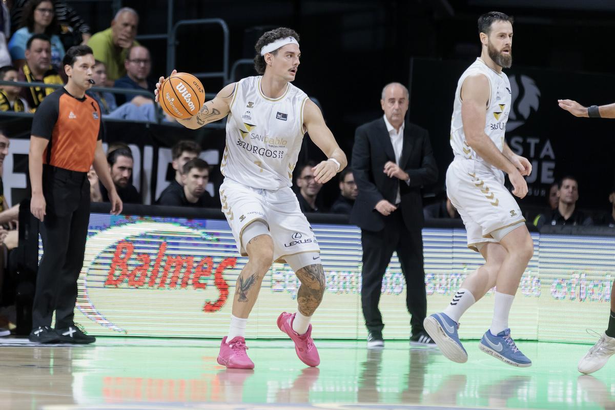 El murciano Juan Rubio durante un partido esta temporada.