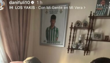 El guiño de Ceballos antes de la visita del Betis al Bernabéu