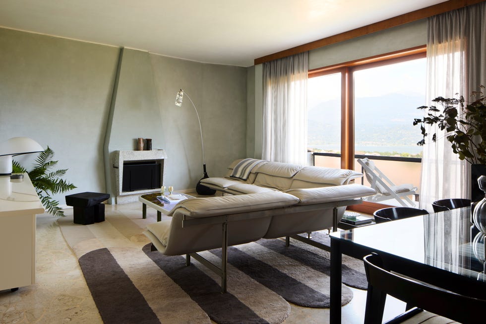 casa cristina celestino lago maggiore, salon tonos grises