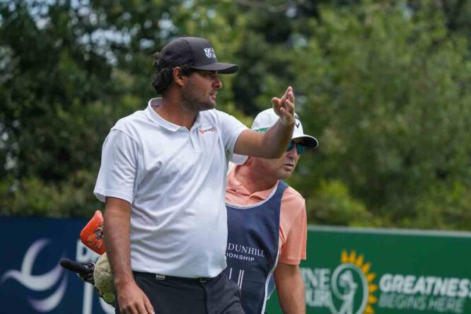 Eugenio Chacarra, esta semana en el Alfred Dunhill Championship. (© Golffile | Thos Caffrey)