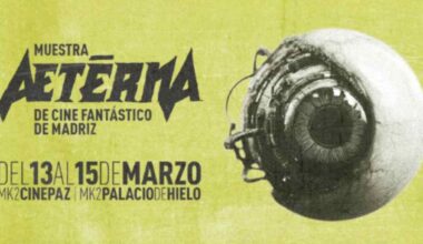 Cartel de la primera Muestra Aeterna de Cine Fantástico de Madrid del 13 al 15 de marzo.