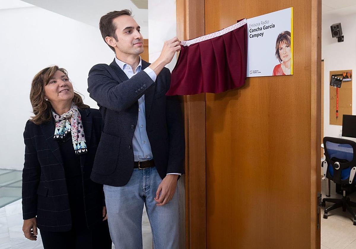 El estudio de radio de la UVA ya lleva el nombre de Concha García Campoy