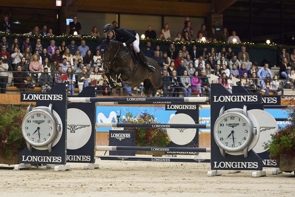 Ejercicio en el concurso hipico de Casa Novas