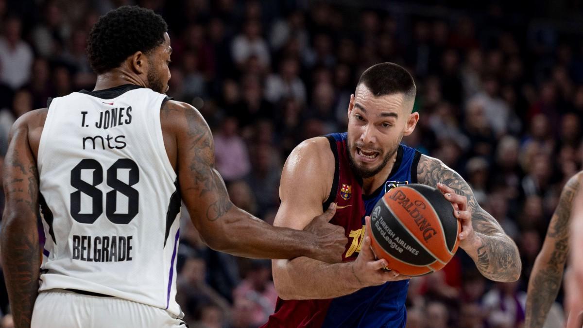 Tyreque Jones, en un partido contra el Barça