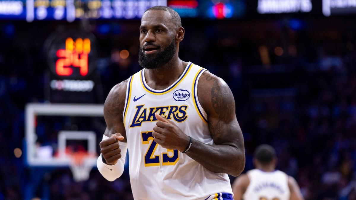 LeBron James, en el partido en el que superó a Robert Parish