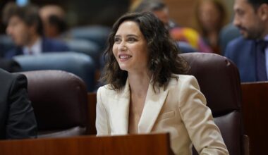 La presidenta Isabel Díaz Ayuso en la Sesión de Control