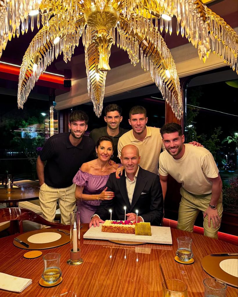 La familia de Zidane, muy unida