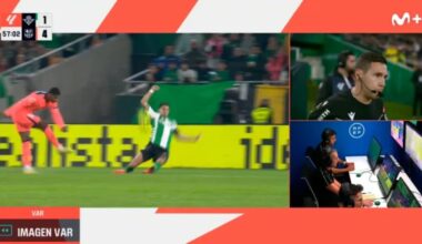 El audio del VAR y la rajada de Mateu Lahoz por el penalti del Betis - Barça: "Las vacas sagradas de los árbitros fastidian los partidos"