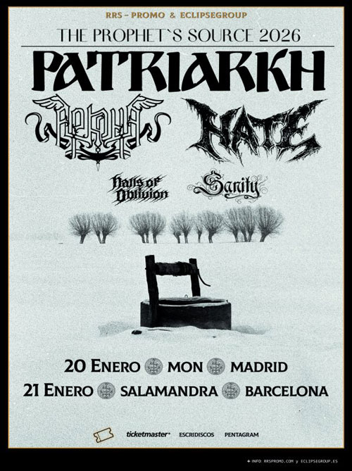 PATRIARKH + ARKONA + HATE en Madrid y Barcelona