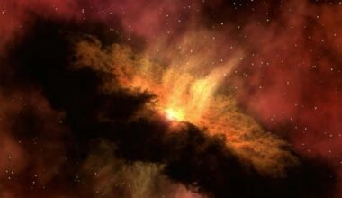 Volcán en erupción con emisión de ceniza y lava durante un episodio de actividad volcánica