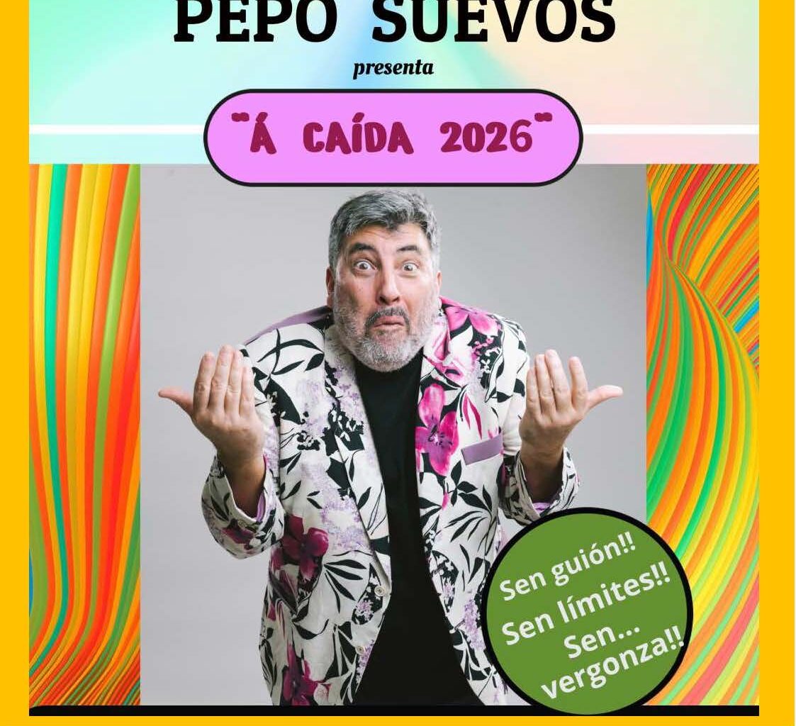 El actor gallego Pepo Suevos ofrece el viernes 2 de enero un espectáculo de humor en la Casa de la Cultura