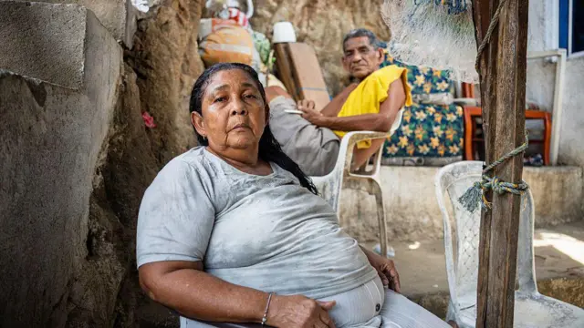 Los padres de Alejandro Carranza, fotografiados en Santa Marta a fines de octubre.
