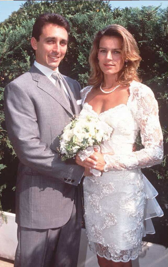 Daniel Ducruet y Estefanía de Mónaco en su boda (1995)