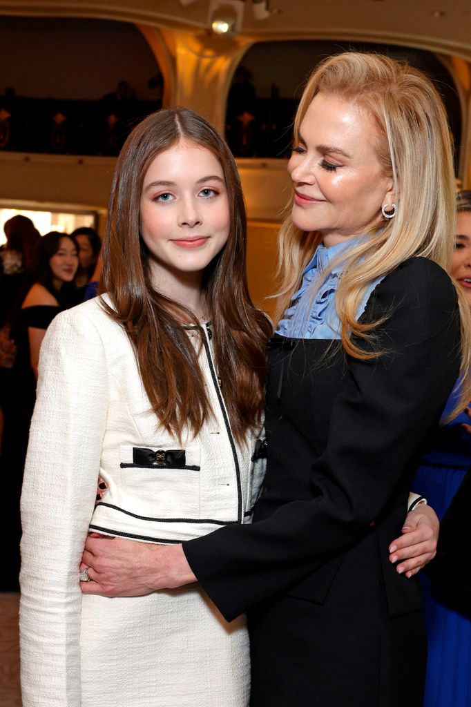 Nicole Kidman con su hija Faith Margaret en una gala