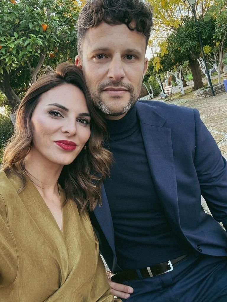 Irene Rosales, junto a Guillermo, su pareja