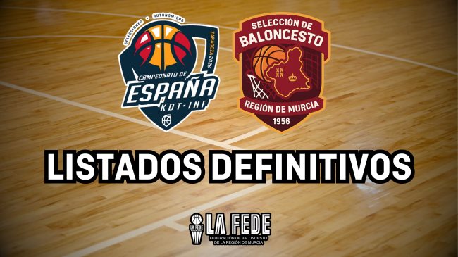 Listados definitivos KDTINF 2026 - ÁREAS DEPORTIVAS - SELECCIONES - SELECCIONES AUTONÓMICAS