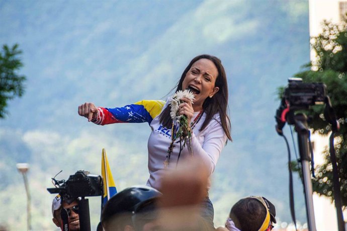 Machado culpa a Maduro del despliegue militar de EEUU en el Caribe: "Se le ofreció retirarse y se ha negado" Archivo - María Corina Machado.
