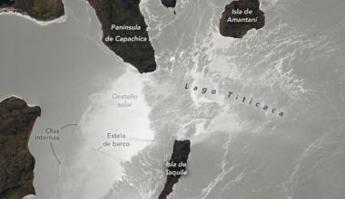 Un astronauta capta una imagen del lago Titicaca desde la Estación Espacial Internacional