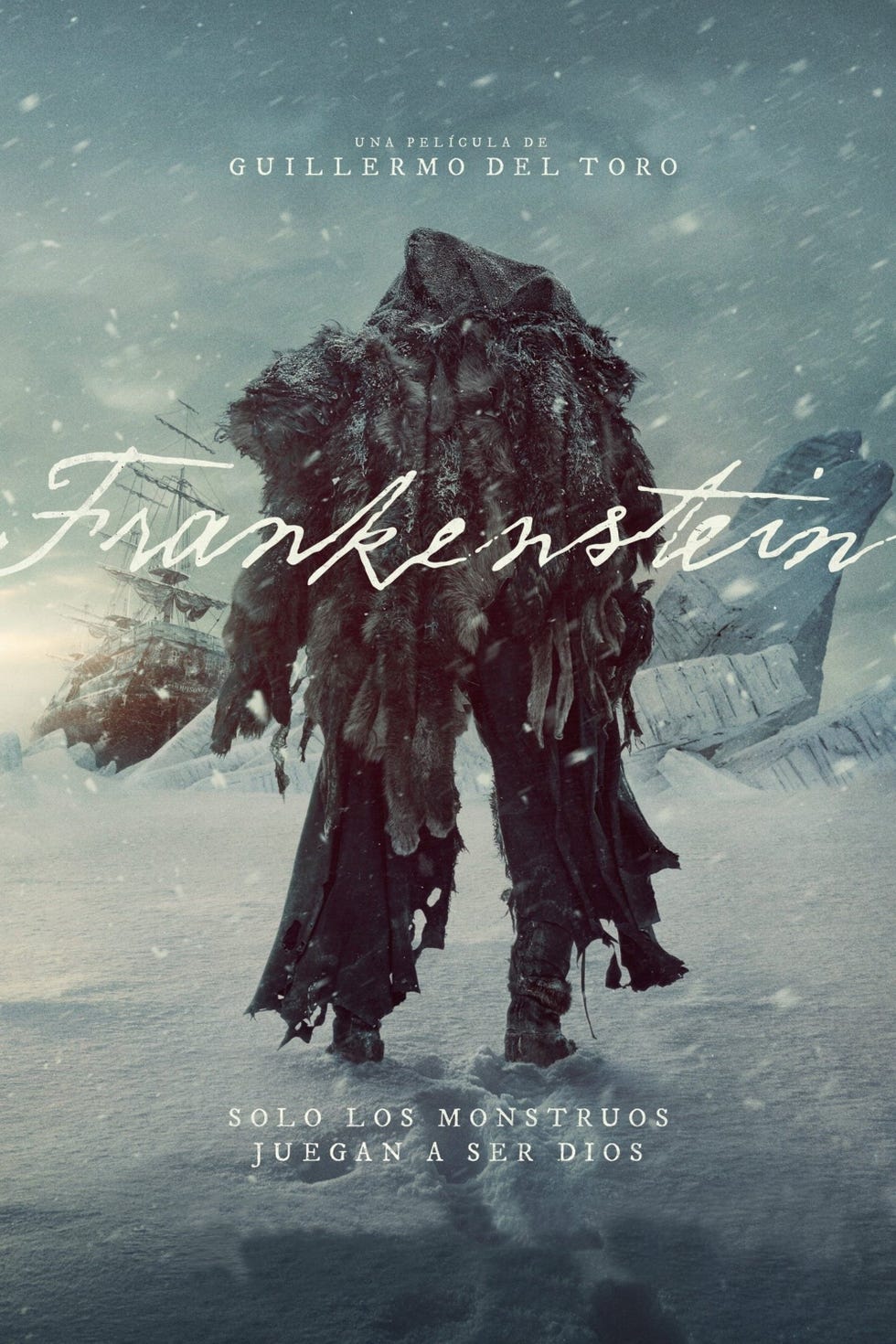 frankenstein pelicula guillermo del toro netflix poster oficial