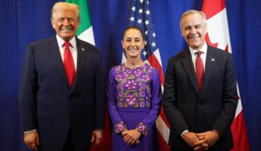 Sheinbaum y Trump sonríen en su primera “pequeña” reunión. La presidenta de México dijo que fue “excelente”