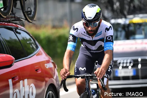 Fernando Gaviria, en su último año con Movistar Team