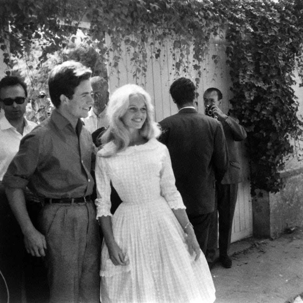 el vestido de novia de brigitte bardot en su segunda boda