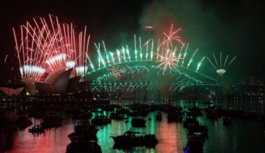 El momento en el que se celebra el Año Nuevo en todo el mundo (en relación con la hora de Miami)