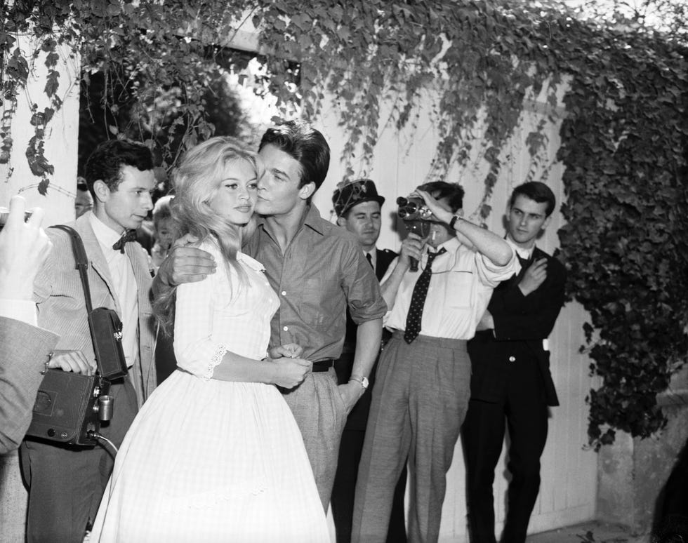 el vestido de novia de brigitte bardot en su segunda boda
