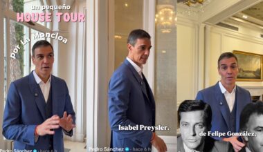 Sánchez, "en plan Isabel Preysler", hace un "house tour" por el Palacio de la Moncloa