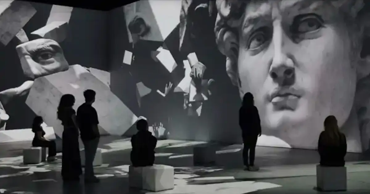 vive el reto entre Leonardo y Miguel Ángel