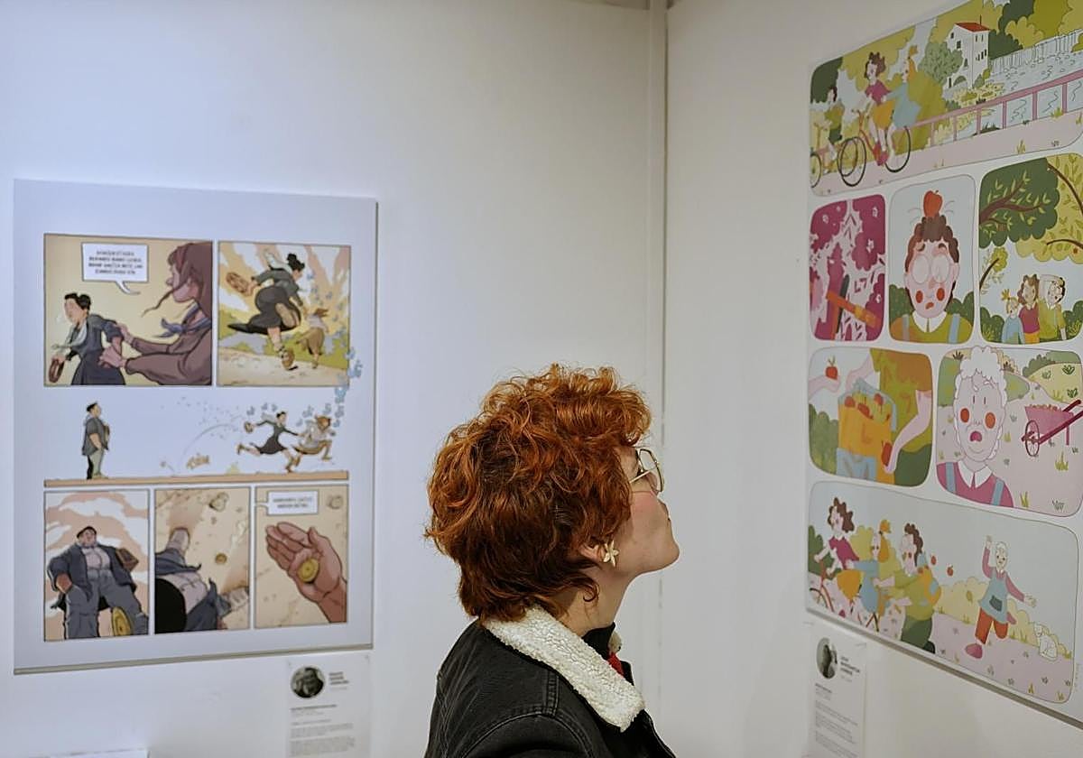 Los ilustradores reivindican el arte con color en la Azoka de Durango