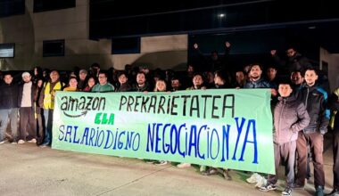 La plantilla de la subcontrata de Amazon se moviliza para conseguir un convenio que mejore sus condiciones