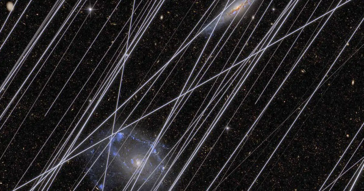 (casi) todas las imágenes de telescopios espaciales estarán contaminadas pronto y la culpa es de Elon Musk