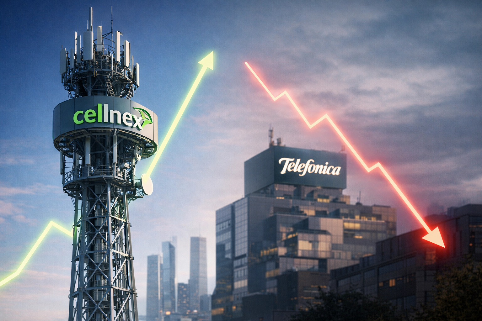 Cellnex da la sorpresa y Telefónica vuelve a sufrir en otra semana histórica del Ibex 35