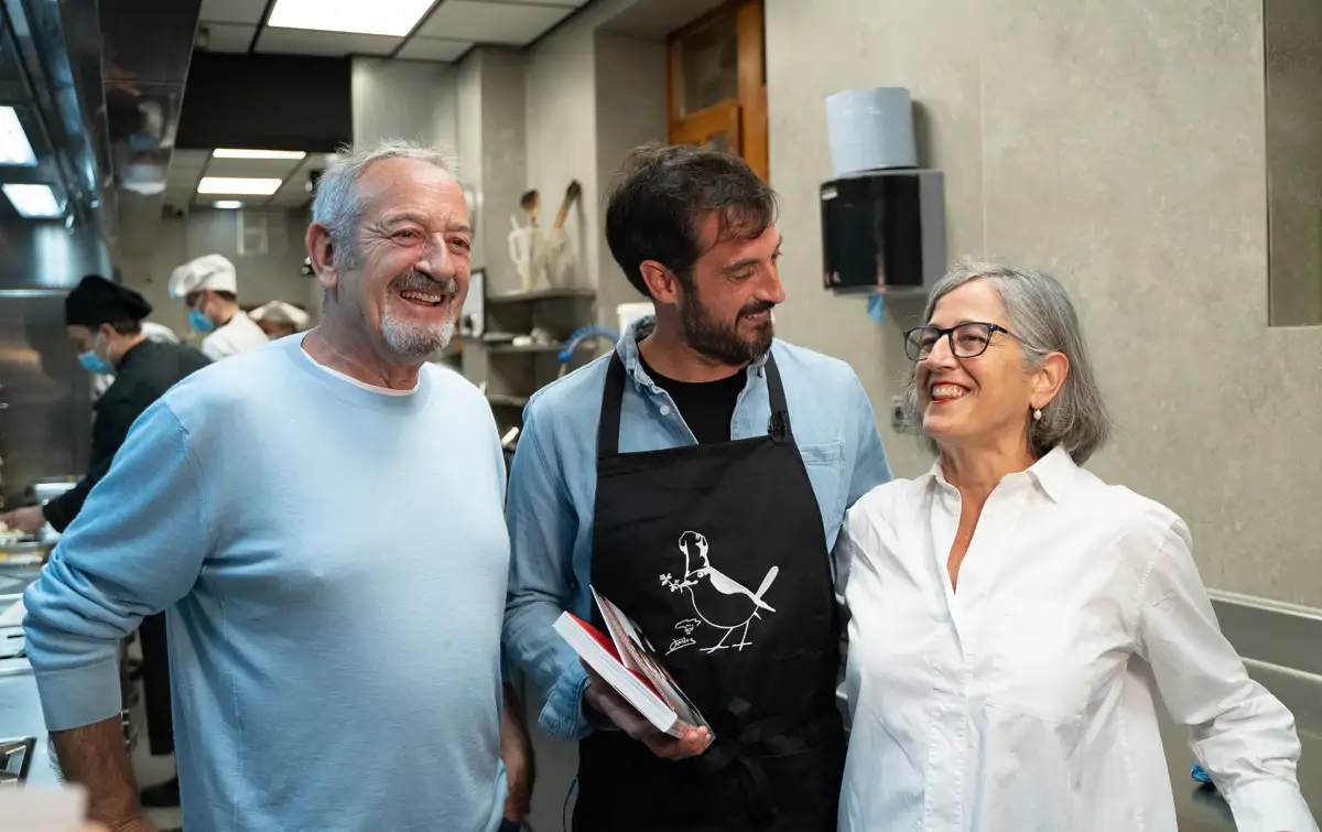 Karlos, Joseba y Eva Arguiñano