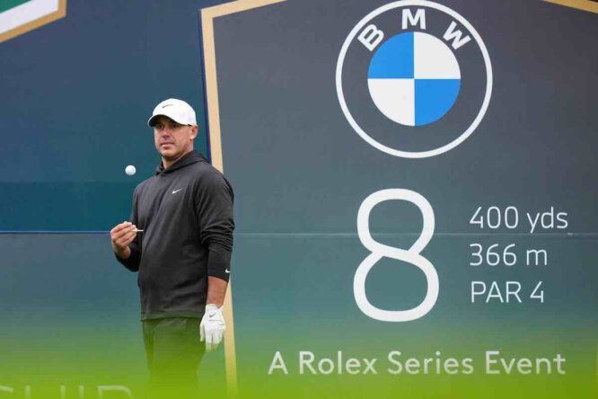 Brooks Koepka, en el BMW PGA Championship este año. (© Golffile | Steve Flynn)