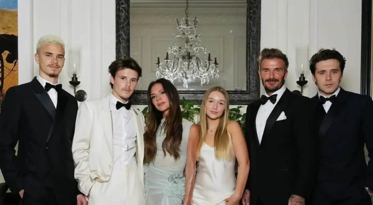 La familia Beckham