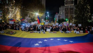 La diáspora venezolana celebra el Nobel de la Paz a María Corina Machado con una marcha global