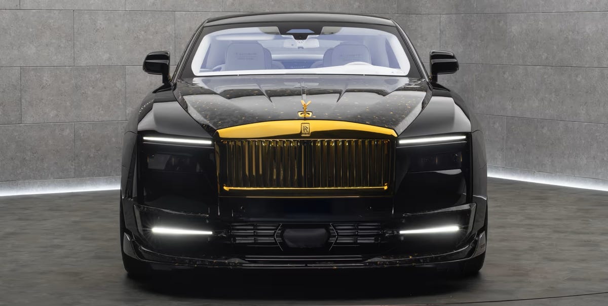Mansory le da al Rolls-Royce Spectre lo único que le podía faltar, y con un baño de oro