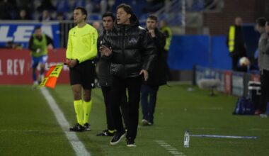 Matías Almeyda, en el Alavés-Sevilla de Copa