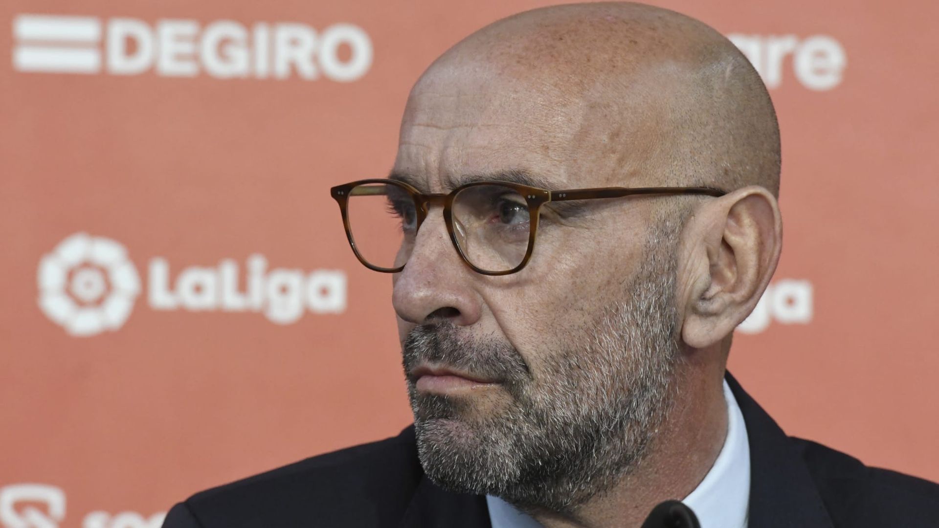 Monchi en una de sus comparecencias como sevillista