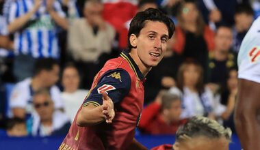 Mulattieri durante el Leganés - Deportivo