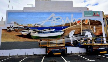 La tradición marinera de Arinaga, en un gran mural