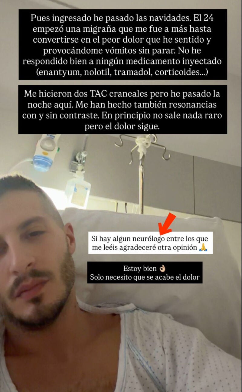 Nando Escribano desde el hospital